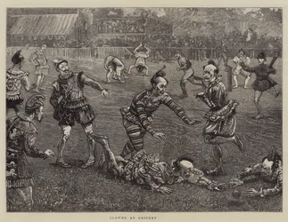 Clowns beim Cricket